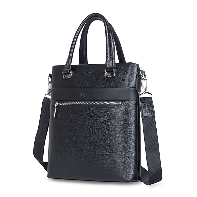 万浬马-男式休闲商务竖款手提包