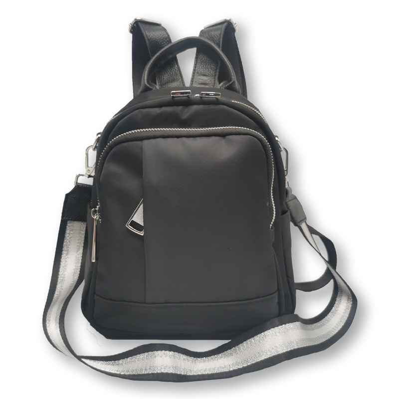 万浬马-高档时尚潮流女式双肩包背包斜挎三用包